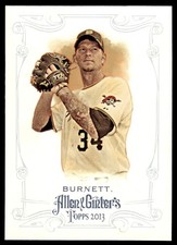 2013 Topps Allen & Ginter A.J. Burnett #199 Pittsburgh Pirates