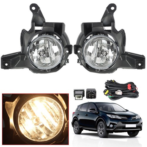 Parachoques delantero para Toyota RAV4 2013 2014 2015 conjunto de faros antiniebla + interruptor + cableado - Imagen 2 de 8