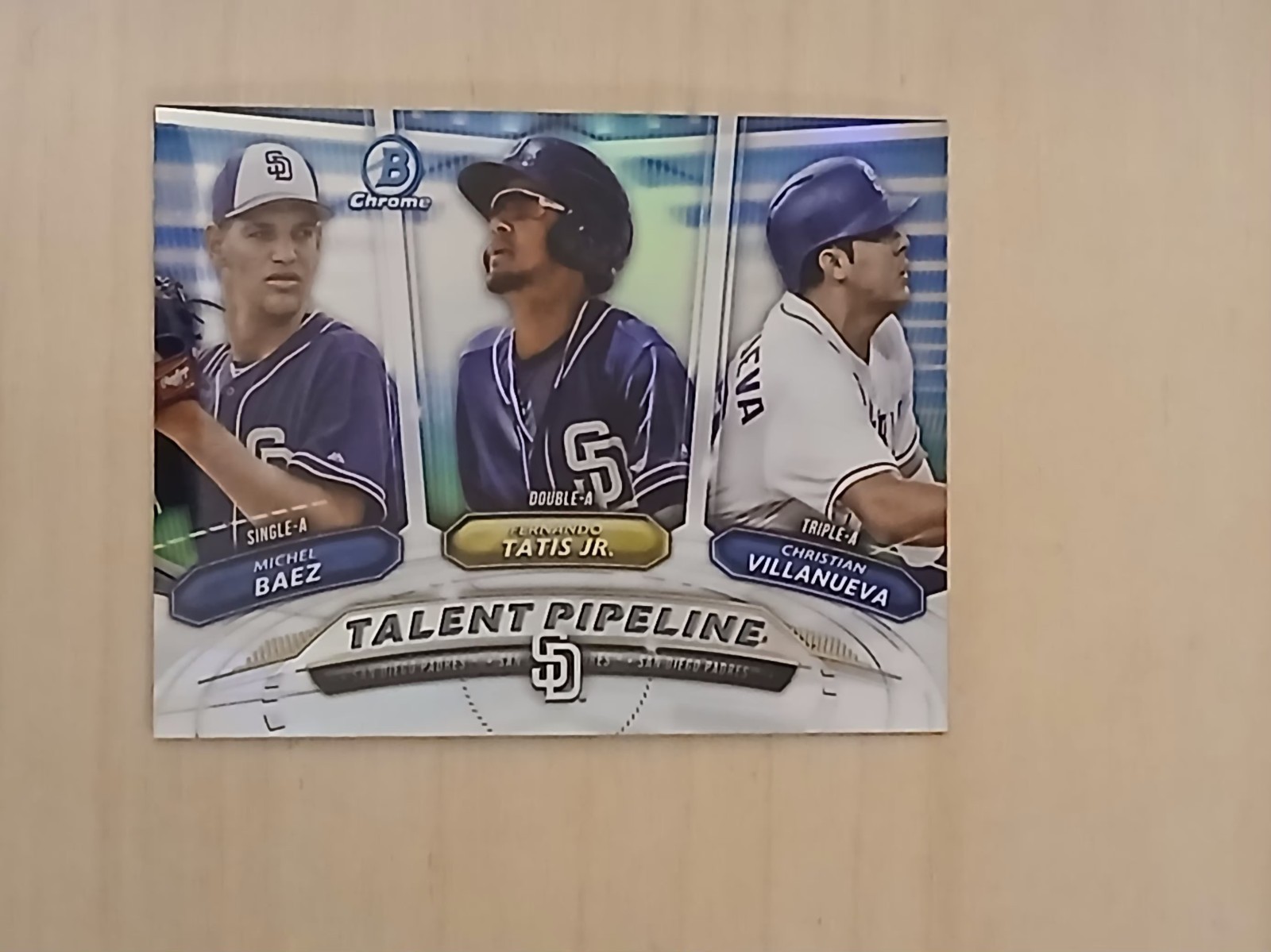 2018 Bowman Chrome #TP-SDP "Talent Pipeline" Refractor -Fernando Tatis Jr 