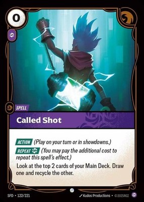 Called Shot Foil 122/221 Spiritforged Riftbound League of Legends