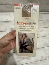 Vintage Old Stock New in Package Jockey for Her Knee Highs Brown
