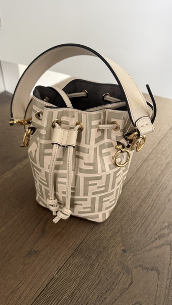 Authentic Pre-owned Fendi Mon Tresor Mini Brown Leather Shoulder Bag