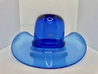 HTF Vintage Huge Blenko Glass 8433m Vase In Sapphire 16” W/label Pristine