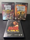 Sony Playstation 2 Game Lot Of 3 Guitar Hero 3 Aerosmith ACDC Tested Working