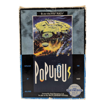 Populous Sega Genesis Mega Drive OVP Spiel