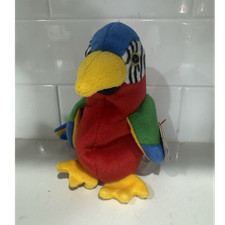 Ty Beanie Babies Jabber Perroquet Peluche Sac de Fèves Jouet 1998 Ages 3+ 3-4 Ans