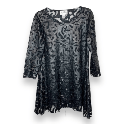 Joseph Ribkoff Vintage Mesh Faux Leather Applique Black Mini Swing Dress  Size 8 | eBay