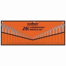 HORUSDY 26pc Spanner Combination Auto Wrench 8-24mm 1/4-1" Tools Set Storage Bag