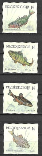 Belgium 1990 Fauna Wildlife Marinelife Fisch Fish compl set MNH