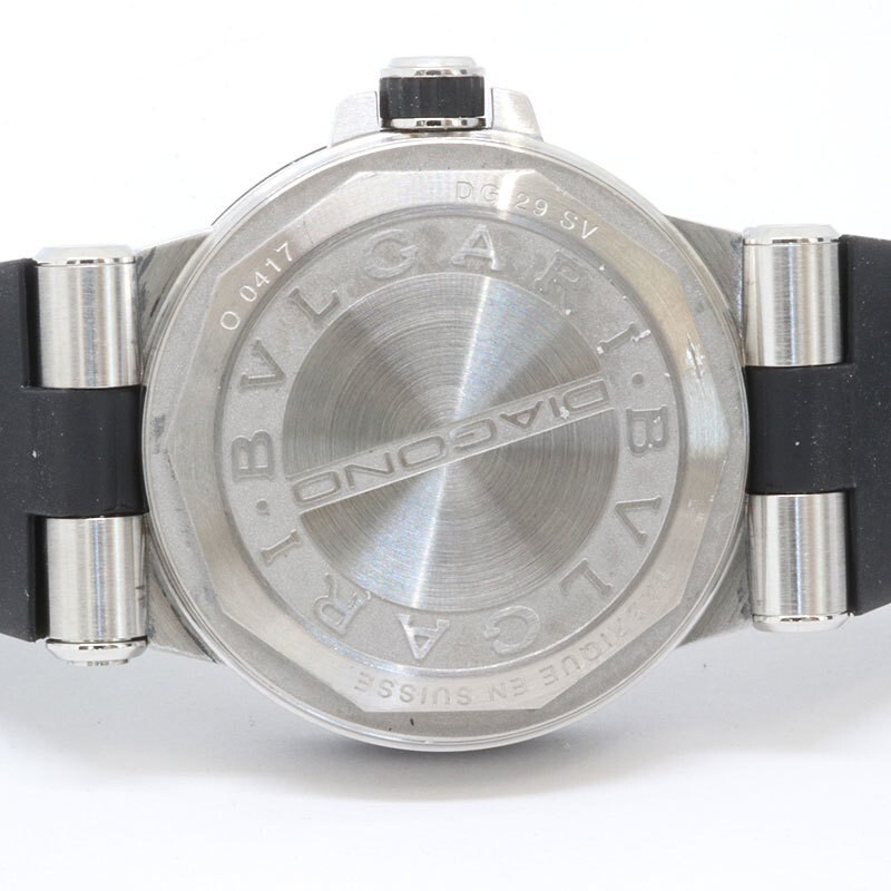 Bulgari DIAGONO DATE DG29SV White Black with Box for Women  display picture 3