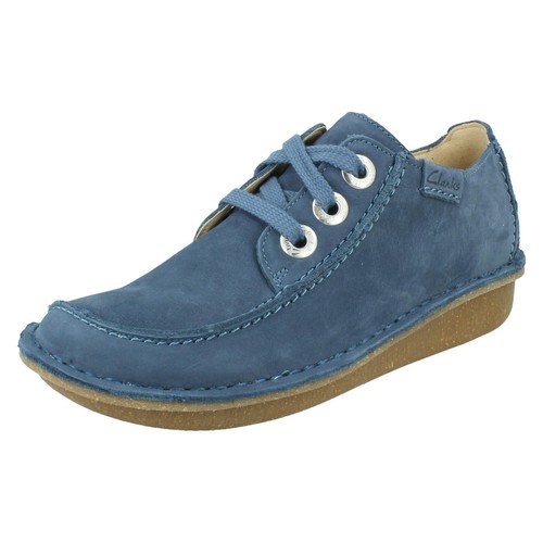 Mujer Clarks 'Divertido Dream' Cuero Casual Cordones Zapato Plano - D & Ajuste E - Imagen 7 de 65