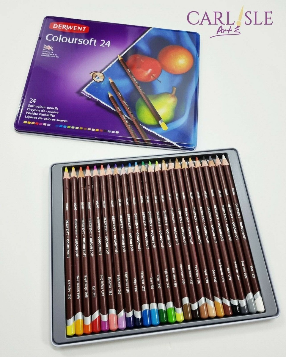 Derwent Coloursoft Pencils White C720 (Pack of 12 )