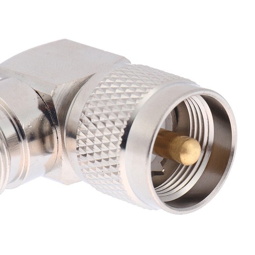 Wtyczka UHF PL-259 PL259 na gniazdo UHF SO-239 SO239 kąt 90° Wtyczka adaptera RF - Zdjęcie 12 z 12