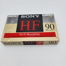 Sealed Blank Sony HF 90 Hi-Fi Recording Audio Cassette Tape Type I Normal Bias