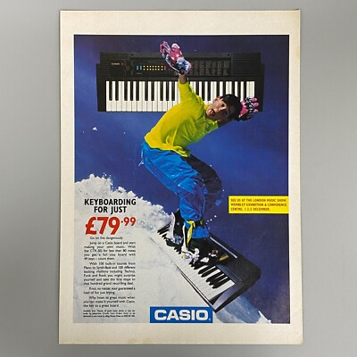 CASIO KEYBOARD CTK-50 E-PIANO INSTRUMENT 1995 VINTAGE RETRO WERBUNG
