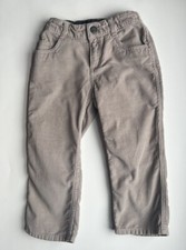 Boys Hanna Andersson Corduroy Pants size 100 4t Tan Light Brown Beige Snap