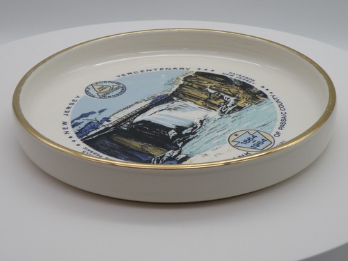 Vintage New Jersey Tercentenary 1864 1964 trinket dish Saperstein Paterson NJ - Picture 9 of 13