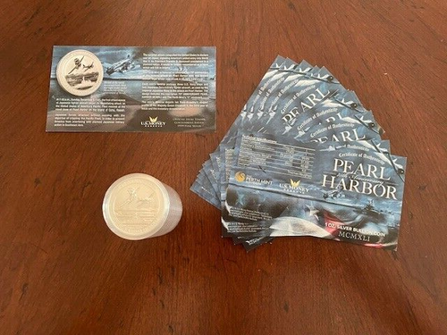 2016 P $1 Pearl Harbor Perth Mint 1 oz .9999 Silver 75th Anniversary - Picture 4 of 4