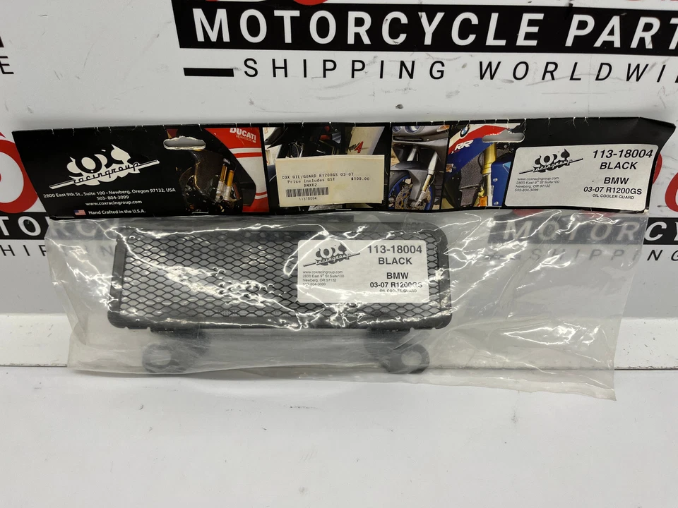 COX RACING Oil Cooler Guard BMW R1200 GS 03-07 113-18004 - Image 2 of 2