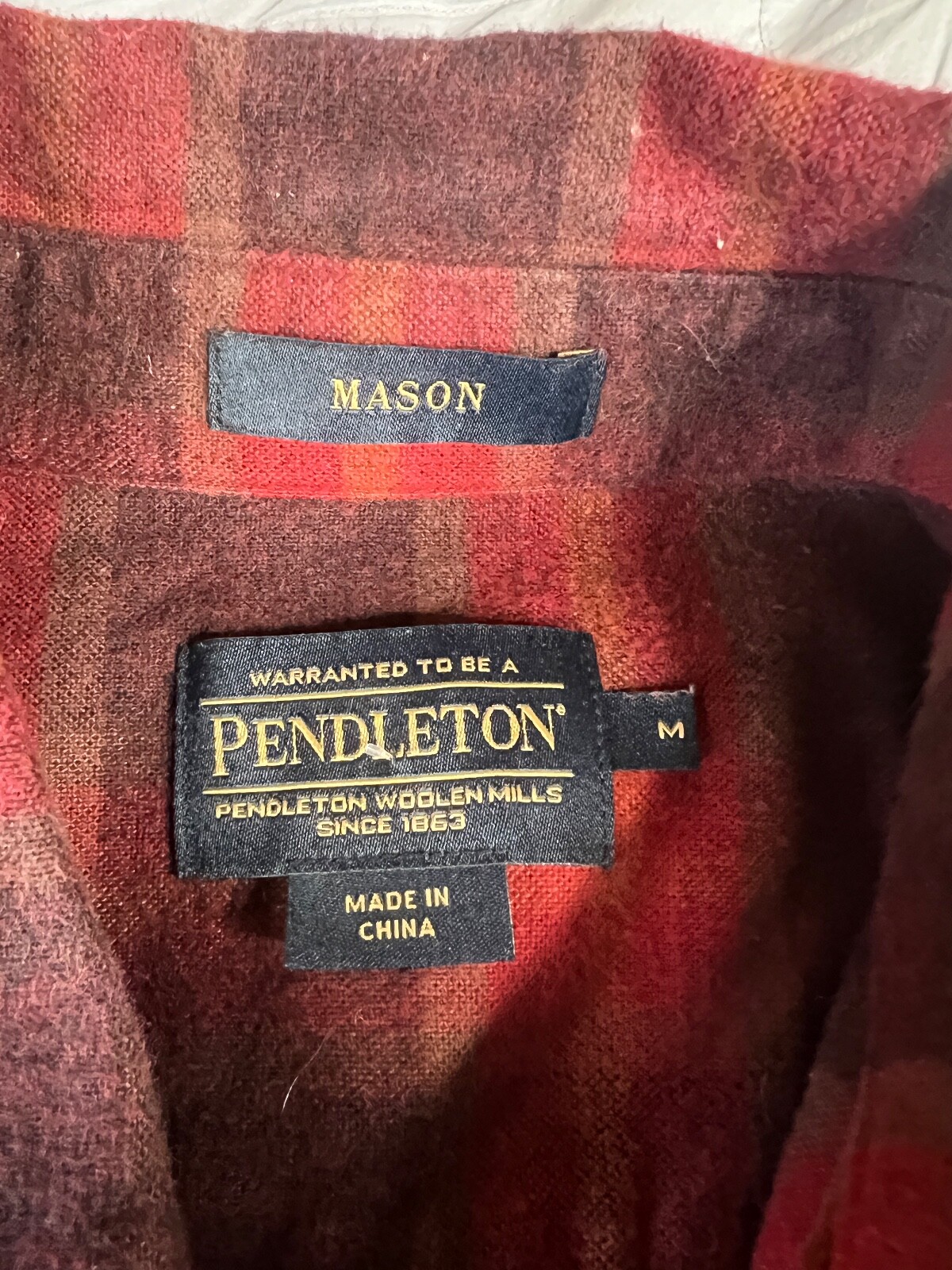 Pendleton Mason Long Sleeve Button Down Flannel P… - image 3