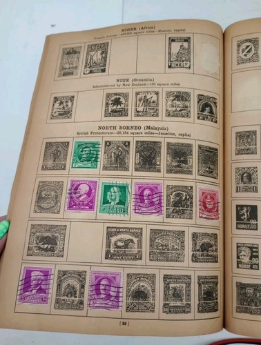 1935 Whitman Around the World Stamp Book many old stamps ! Read Look Back Cover! - Picture 11 of 17