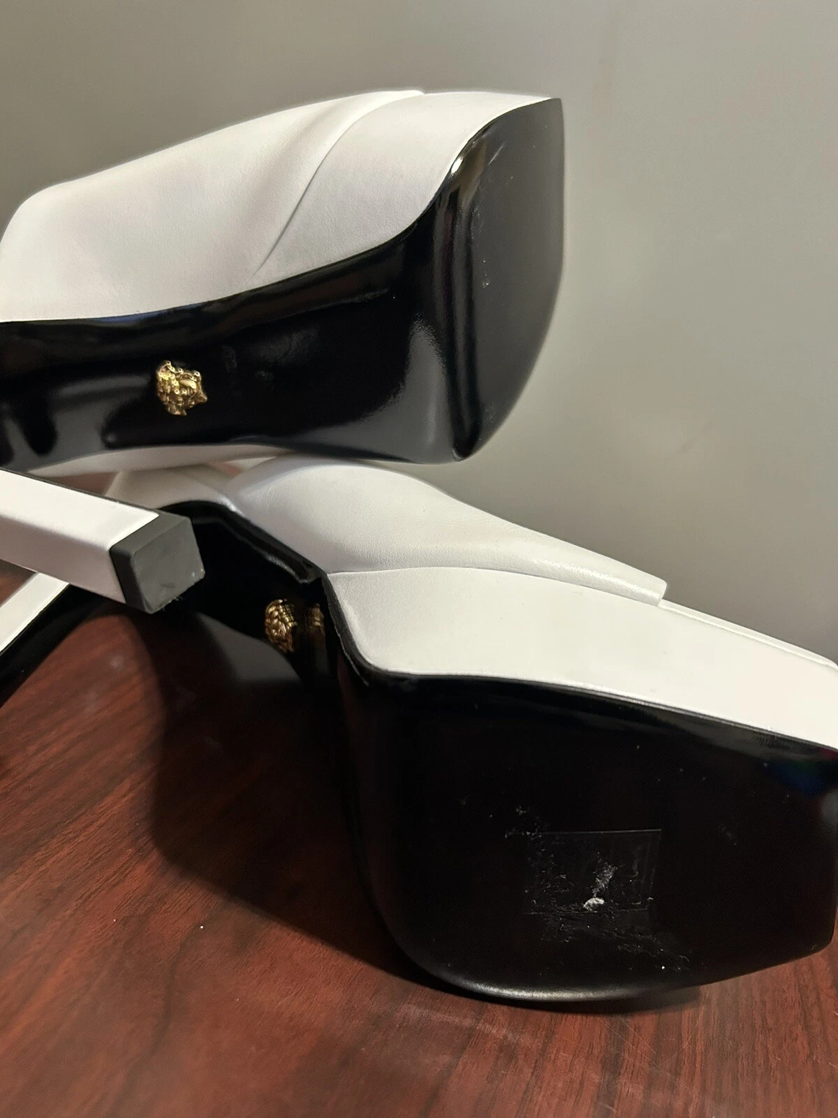 Versace decolte bianche Medusa platform EU39 US9