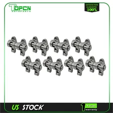 Shaft Mount Stainless Steel Rocker Arm Set for Chevy SBC 350 1.6 Ratio 3/8"