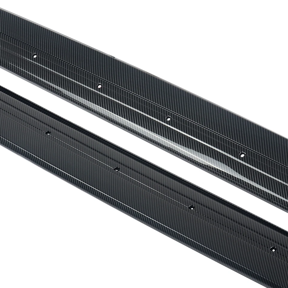 Side Skirt Extension Lip For BMW 4 Series F32 F33 F36 2014 -20 Carbon Fiber Look Foto 3 de 4