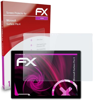 atFoliX Glasfolie für Microsoft Surface Pro 4 Panzerfolie 9H Schutzpanzer