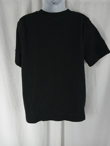 Adidas Short Sleeve Active Wear Graphic T Shirt Black White Logo Boys Sz 6 - Picture 5 of 11