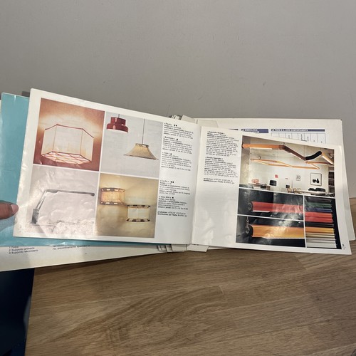Ancien Catalogues De Lampes Luminaires Intérieurs Design Italien Années 70’s - Picture 5 of 6