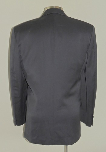 MEN'S MARKS & SPENCER CHARCOAL WOOL BLEND DOUBLE BREAST SPORT COAT SIZE 40L - Picture 5 of 7