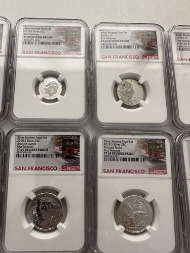 2018-S Silver Reverse Proof 10 Coin Set NGC PF69 Early Release - Picture 3 of 4