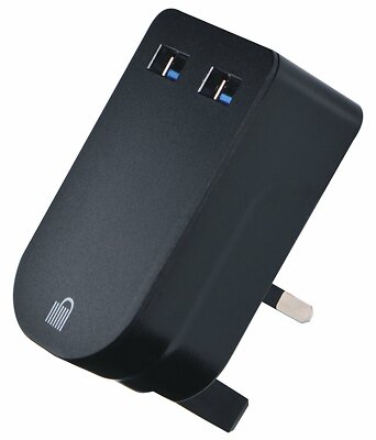 UK 3 Reise Mini 3 AMP Universal 2 Port Dual USB Stecker Wandadapter SCHNELLES LADEN