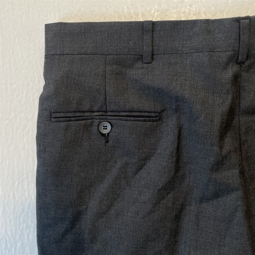 Vtg Berle 34x29 Gray Pleated Wool Old Money Trouser Mens Dress Pants - Picture 7 of 9