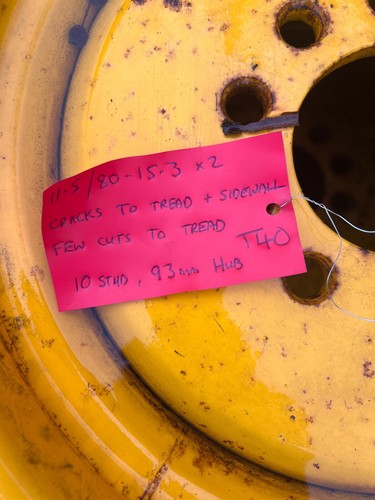 2x Mitas Wheel Rim Tyre 11.5/80/15.3 £300+vat 11.5 80 15.3 Tractor Dumper T40 - Picture 5 of 7