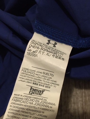 Under Armour Fishing Shirt Men’s Large XL Blue Heatgear Mesh Lined Outdoor - Picture 4 of 6