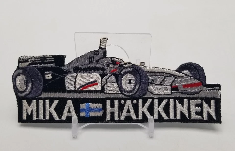 Formula 1 F1 MIKA HAKKINEN Race Car Finland Embroidered Sew On / Iron On Patch - Image 2 of 4