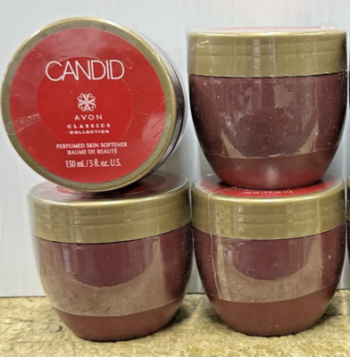 4-Avon Candid Perfumed Cream Skin Softener Moisturizer Soft Smooth 150ml/5oz
