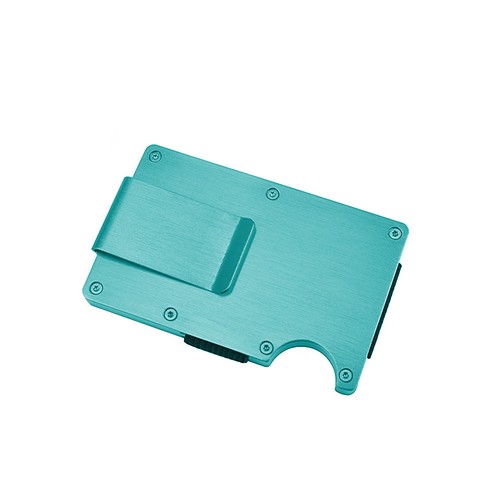Slim Metal Credit Card Holder RFID Blocking Metal Money Clip Purse Wallet - Picture 16 of 31