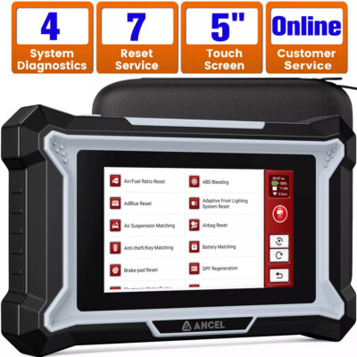 ANCEL DS100 OBD2 Car Diagnostic Scanner Code Reader ECM TCM ABS SRS Resets OBDII