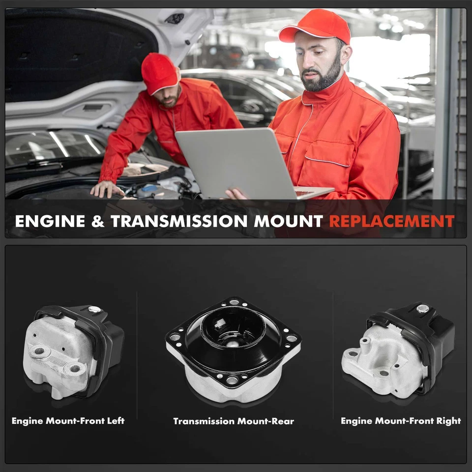 Montaje de motor y transmisión 3 piezas para Dodge Charger 2007-2010 Magnum 05-08 Foto 2 de 4