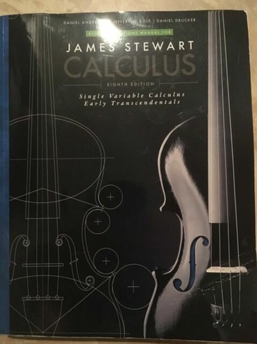 Calculo James Stewart 8 Edição Pdf Calculus Early Transcendentals 8th Edition By James Stewart For Sale Online Ebay