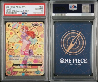PSA 10 Nami SR-SPC OP08-106 Emperors in the New World ONE PIECE 