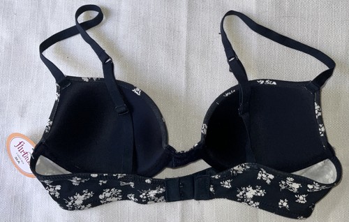 Flirtitude T-Shirt Bra, Women’s/Teens NWT, Size 32 A, Navy Floral - Picture 4 of 5