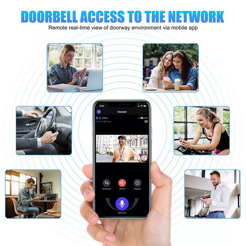 Smart Wireless WiFi Video Doorbell Security Ring Phone Camera Door Bell Intercom - Picture 12 of 14