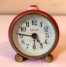 Corsar 4 Jewels Wecker Reisewecker rot vintage funktionsf&auml;hig guter Zustand