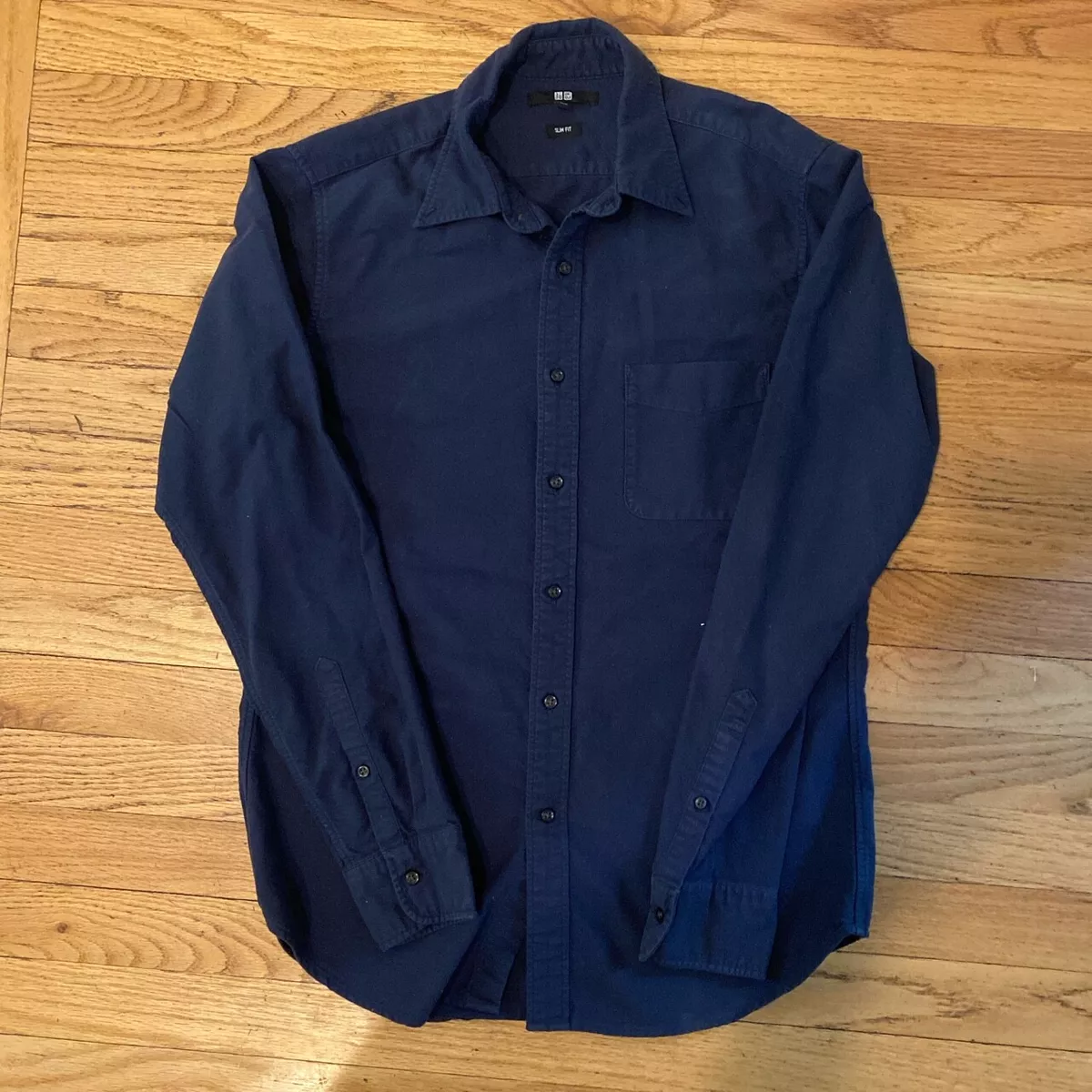 Navy casual best sale shirt