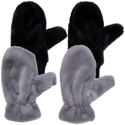 Teddy Mittens Gloves Urban Classics Teddy Fur Unisex Cozy New