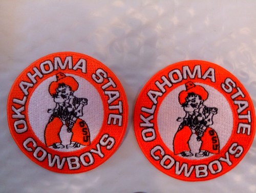 Oklahoma State Cowboys 'O State' Logo Iron On Embroidered Patch - Patch Collection - Foto 11